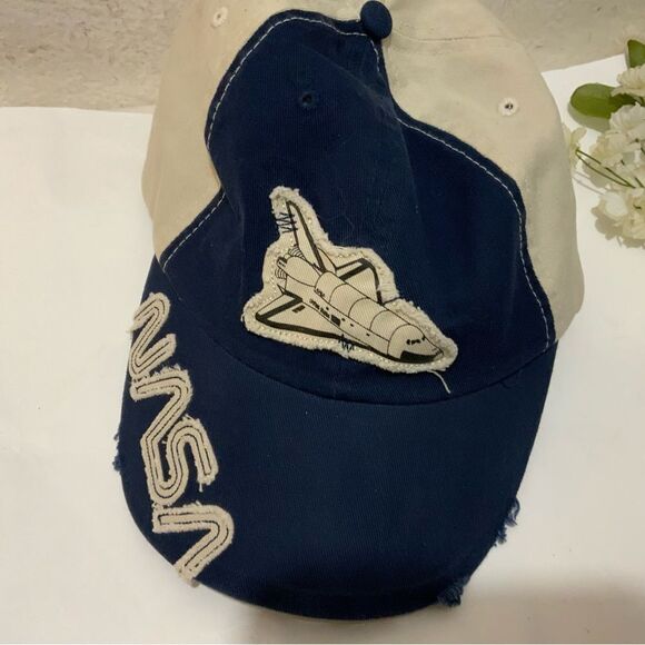 NASA Logo Space Cap Johnson Space Center Logo Adjustable Vtg Patch - Picture 3 of 7